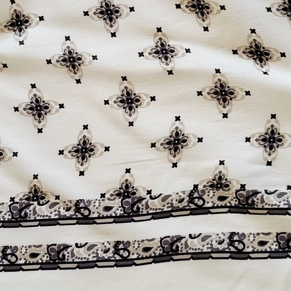Zara Silk Print Mini Skirt.
